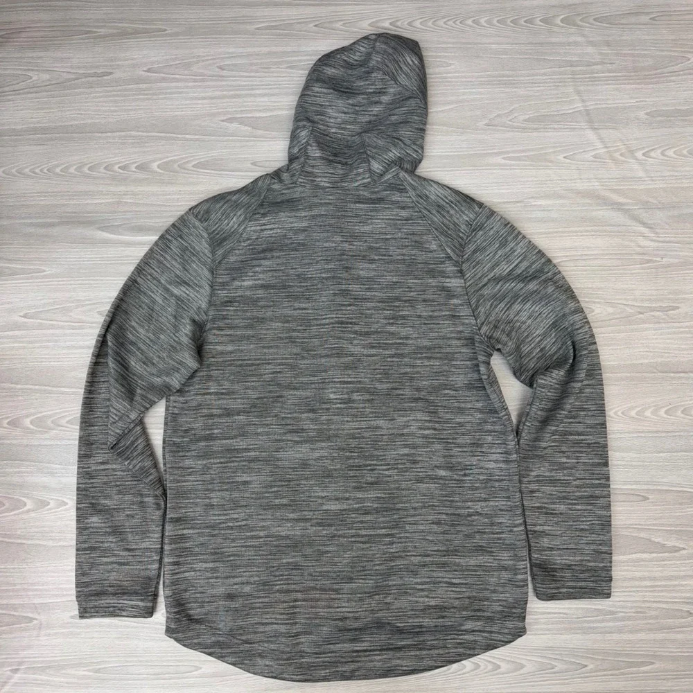 Nike Dri-FIT Mens Full Zip Hoodie Grey Space Dye‎ AH7596-050 M